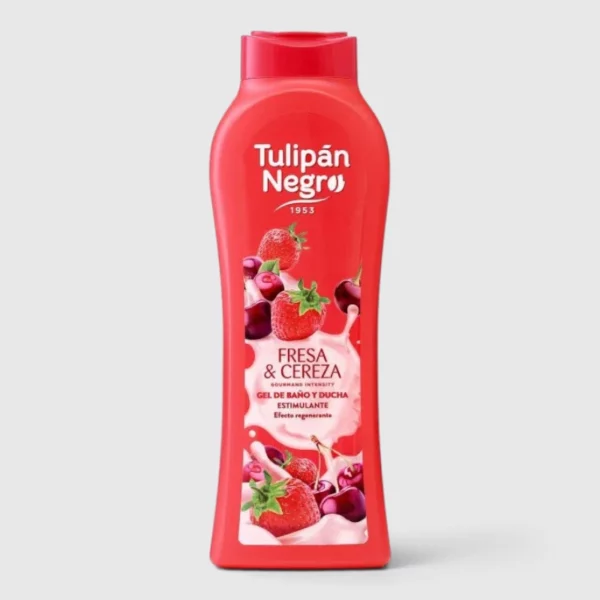 Tulipan Negro | Gel douche FRAISE & CERISE | 650 ml | x6