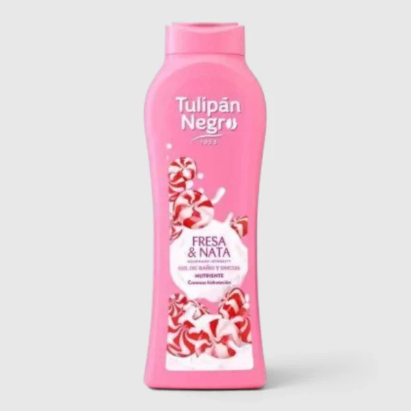 Tulipan Negro | Gel douche FRAISE & CREME | 650 ml | x6