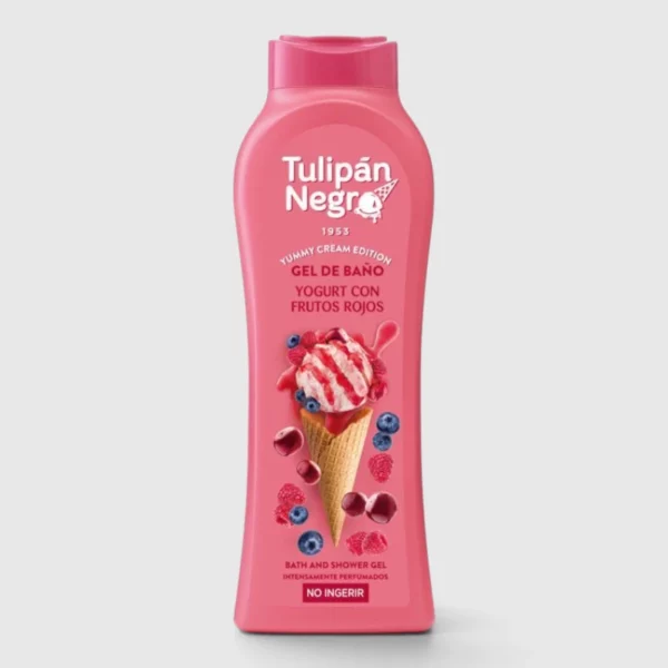 Tulipan Negro | Gel Douche Yogurt Avec Fruits Rouges | 650 ml | x6