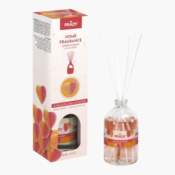 Prady | Mikado – Bonbon coeur de pêche | 100 ml | x6