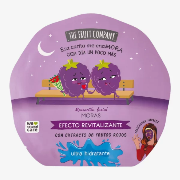 The Fruit Company | Masque visage Blackberry | Présentoir x6