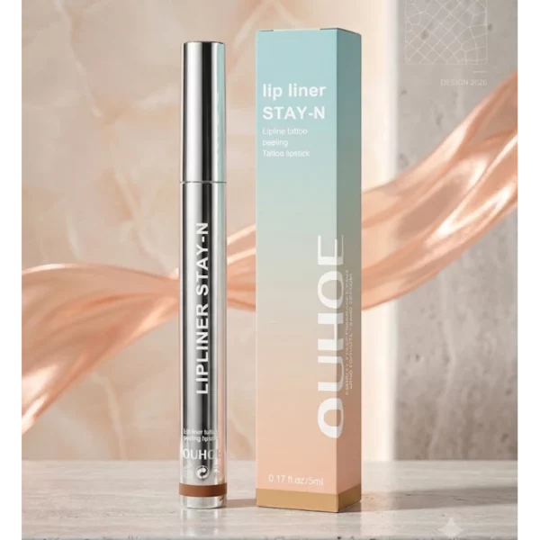 Lot de 12 : Lip Liner STAY-N - Crayon Contour des Lèvres Effet Tatouage Peel-Off