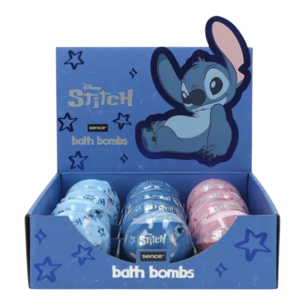 Disney | Stitch Shelf Display – Bath Bomb 100 gr 3ass Waves For Days | Présentoir x12