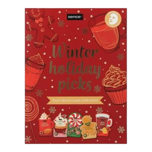 Coffret cadeau 5 masques en tissu Visage WINTER HOLIDAY PICKS | 20 ml | x6