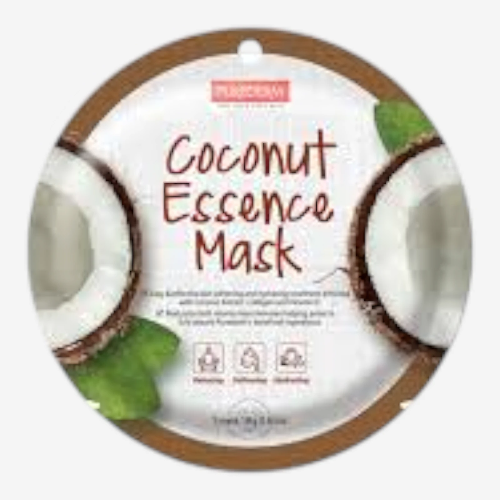 8809411187858.webp Purederm | Masque visage à l'essence de noix de coco | 18 g | x12 – Image 1
