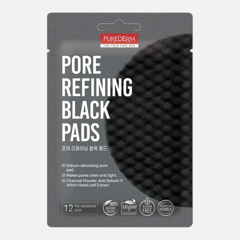 8809738324486.webp Purederm | Disques noirs absorbant l'excès de sébum | x12 – Image 1
