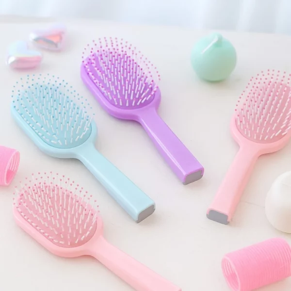 Brosse à Cheveux Ovales Colorées | Carton x12
