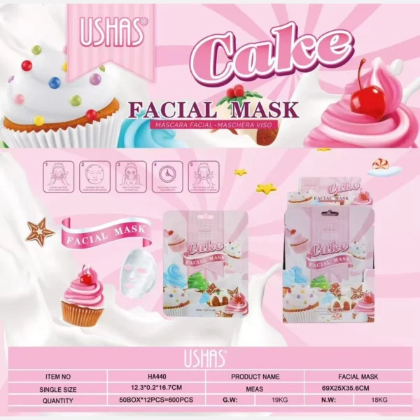 Ushas | Masque visage CAKE | x12