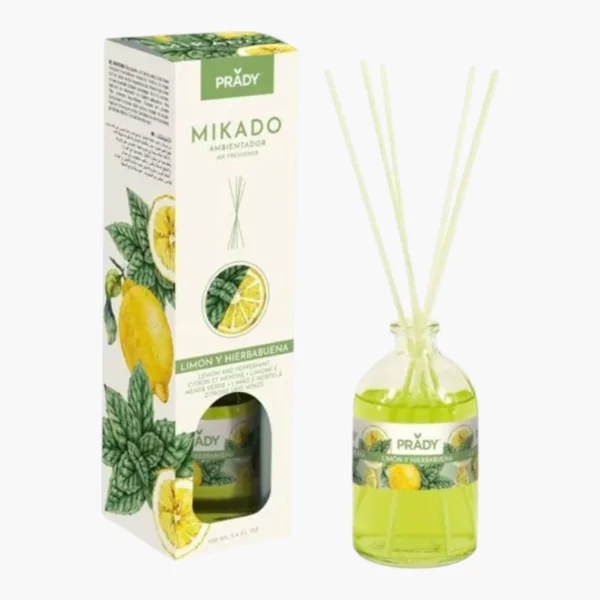 Prady | Mikado – Citron et Menthe Poivrée | 100 ml | x6