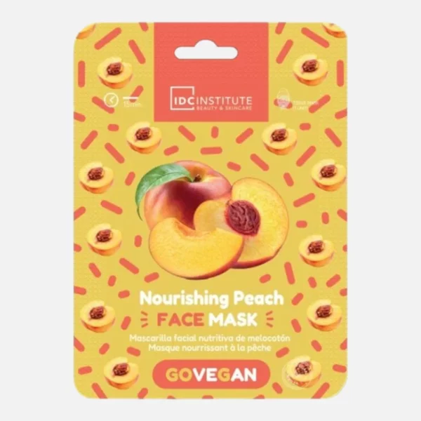 IDC Institute | Masques visage GoVegan à la pêche pour peaux sèches – réf. 85104 | x12