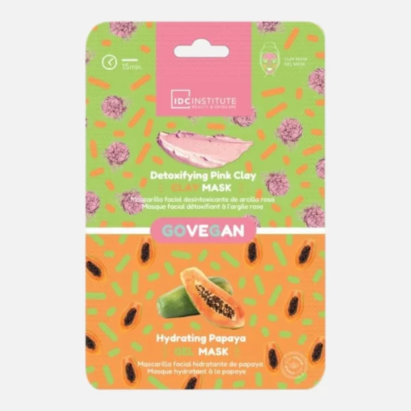 Lot de 12 : Masque Argile rose et papaye - IDC Institute