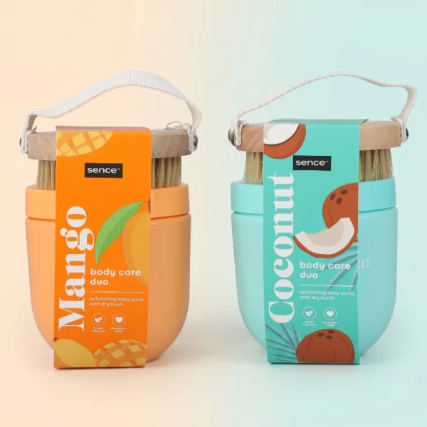 Sence | Peau Douce & Éclatante Assortiment Duos Soins du Corps "Mango" & "Coconut" | x6