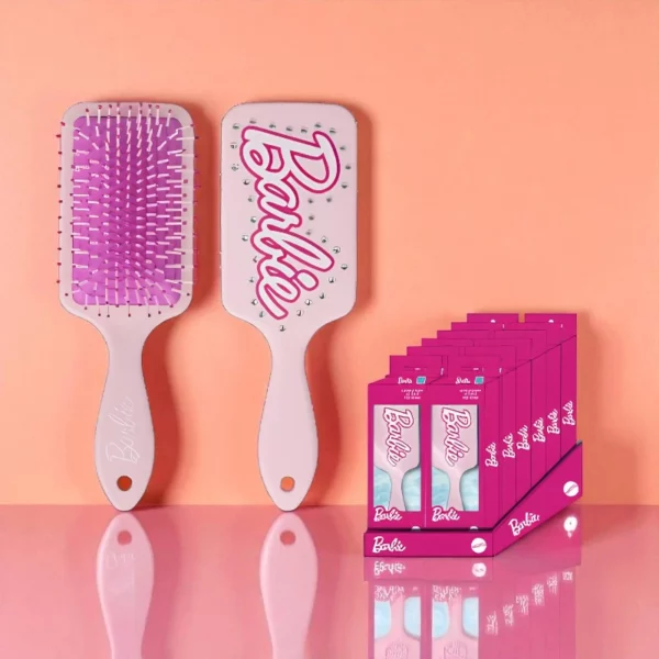Disney | Brosse à Cheveux Rectangulaire BARBIE | Carton x6