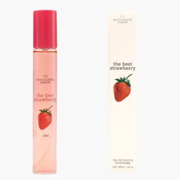 ✨Lot de 6 : Eau de toilette femme "THE BEST STRAWBERRY" - Reyes Queens 33ml