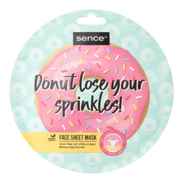 Sence | Masque facial imprimé 20 ml Macaron | Présentoir x12