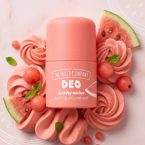 The Fruit Company | Déodorant Roll-On Pastèque "Doux Toucher" – Protection 24 h | Carton x12