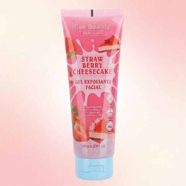 Kiss Beauty | Gels exfoliants visage Strawberry Cheesecake | 120 g | x12