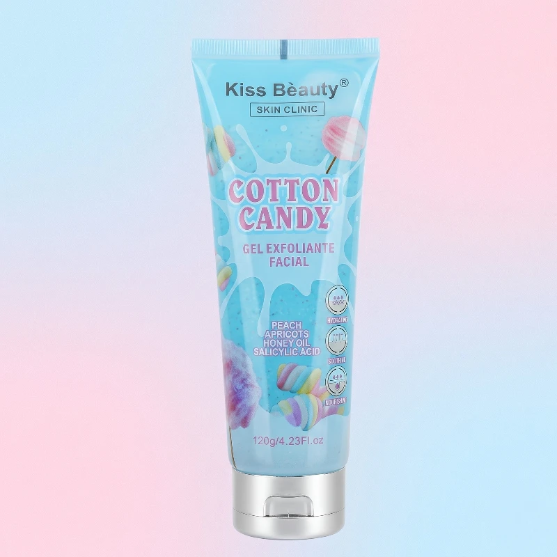 gel-exfoliant-visage-kiss-beauty-cotton-candy.webp Kiss Beauty | Gels exfoliants visage Cotton Candy | 120 g | x12 – Image 1