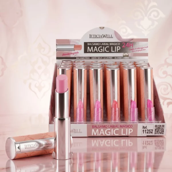 Leticia Well | Baumes à lèvres réactifs "Magic Lip" 24H | Présentoir x24