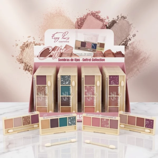 Easy Paris | Palettes fards à paupières Coffee Collection | Présentoir x24