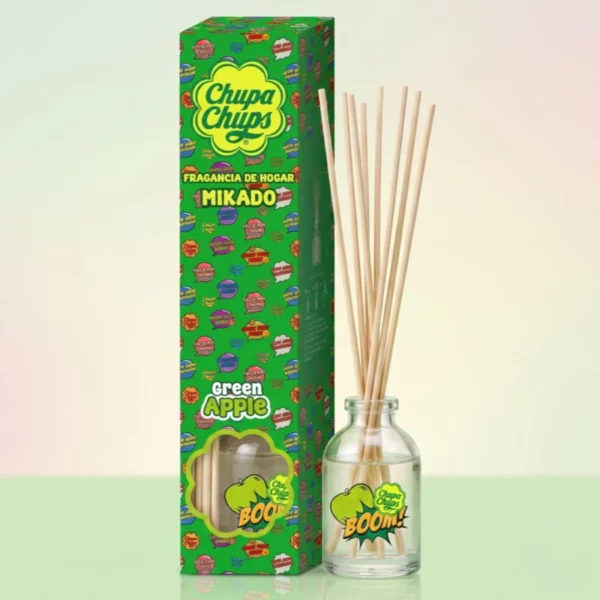 Lot de 12 : Mikado Chupa Chups Green Apple 30ml