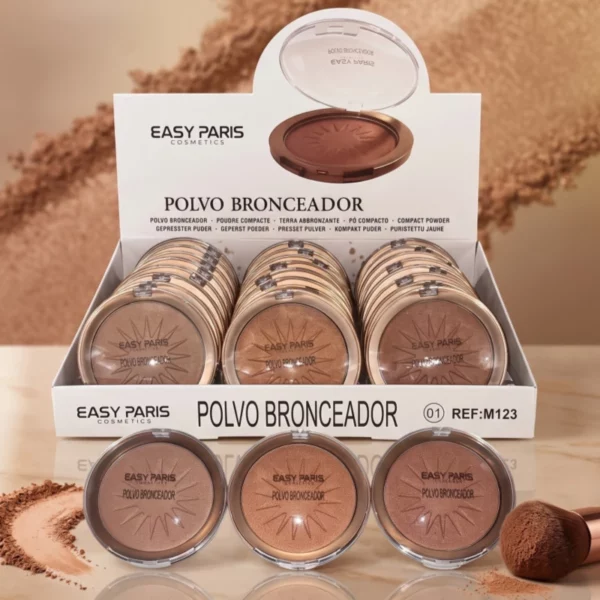 Easy Paris | Poudres Bronzantes Teint Hâlé & Effet Bonne Mine Immédiat | Présentoir x24