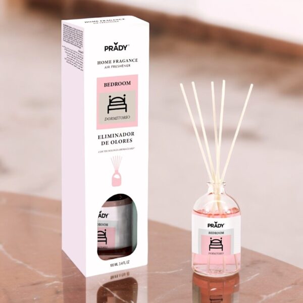 Prady | Mikado – Elimine les odeurs, Chambre | 100 ml | x6