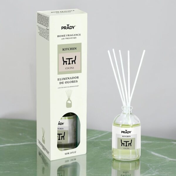 Prady | Mikado – Elimine les odeurs, Cuisine | 100 ml | x6
