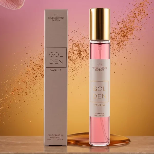 Reyes Queens | Eaux de parfum unisexes "GOLDEN VANILLA" | 33 ml | Présentoir x20