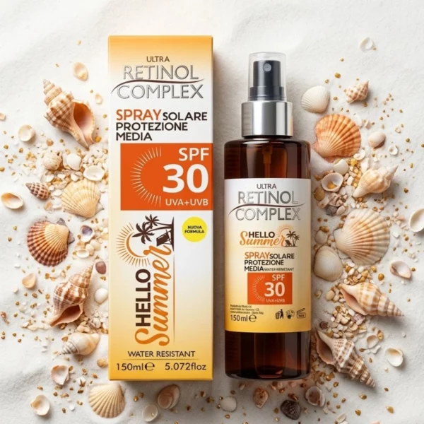 Retinol Complex | Spray Solaire "Hello Summer" SPF 30 – Ultra | 150 ml | x6