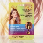 Kiss Beauty | Masques capillaires Biotine & Protéine Brésilienne | x8