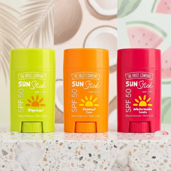 The Fruit Company | Sun Stick Solaire 24 Pack Présentoir SPF50 | Présentoir x24