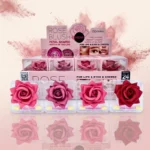 D'Donna | Blushs "Rose Blush" – Forme Pétales Multi-Usages 3-en-1 | Présentoir x24