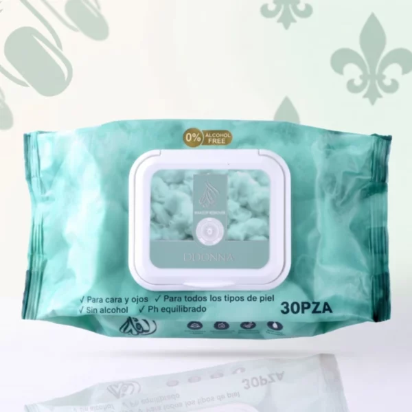 D'Donna | Lingettes démaquillantes "Pistachio" | Présentoir x12